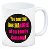 Manager of our Family Kaffeebecher mit Spruch für Mama zum Muttertag