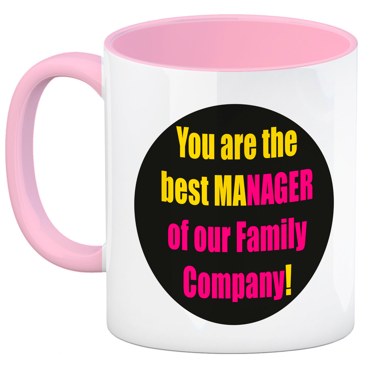 Manager of our Family Kaffeebecher mit Spruch für Mama zum Muttertag