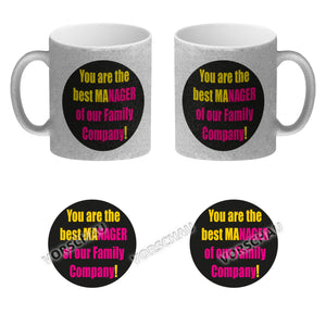 Manager of our Family Kaffeebecher mit Spruch für Mama zum Muttertag
