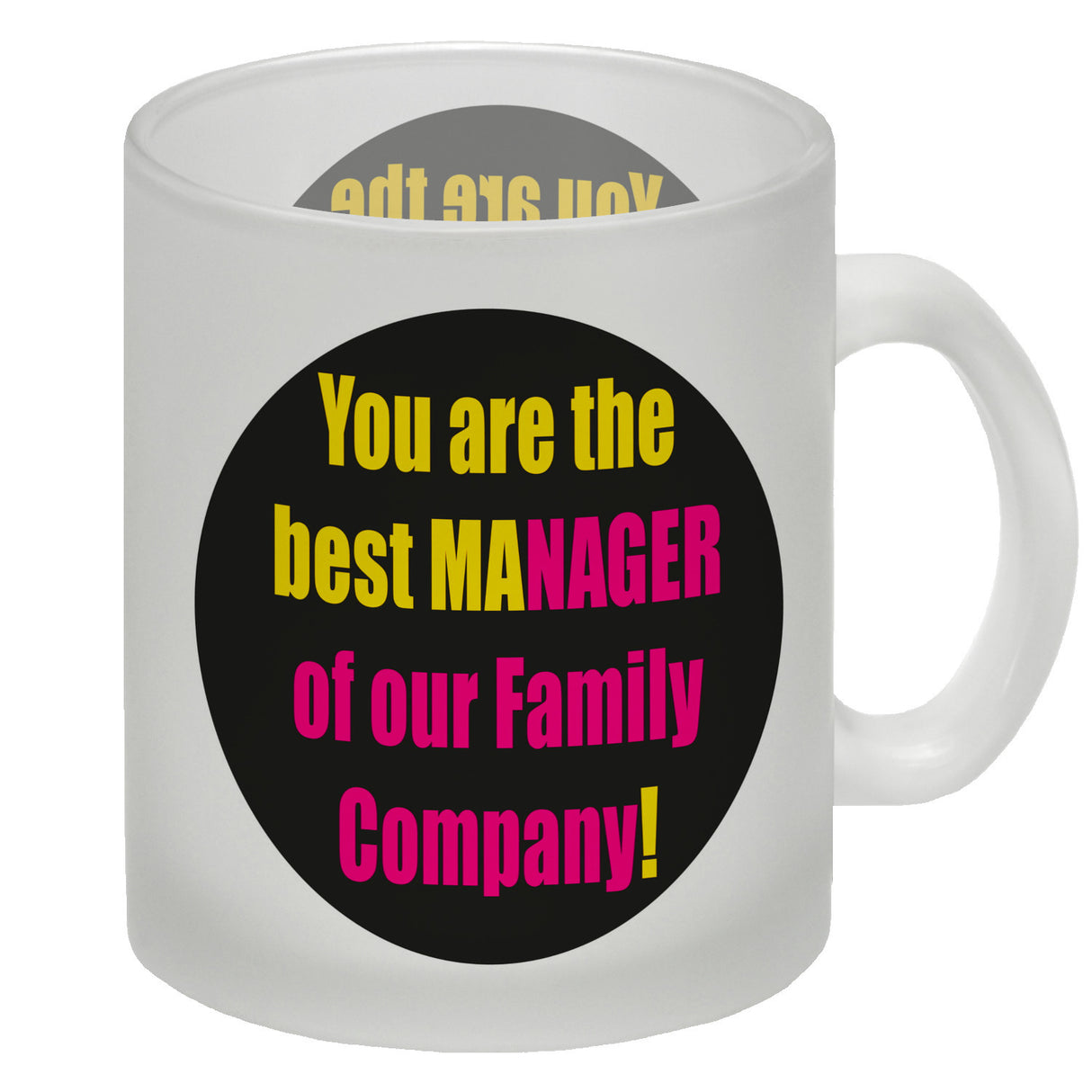 Manager of our Family Kaffeebecher mit Spruch für Mama zum Muttertag