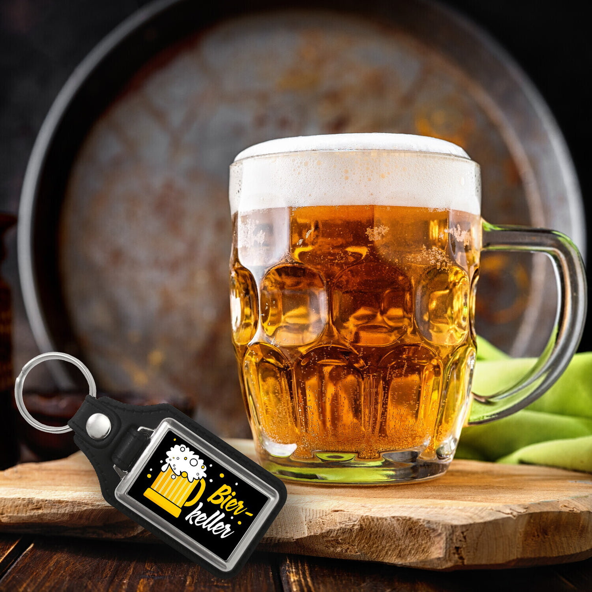Bierkeller Bierkrug Schlüsselanhänger für Männer