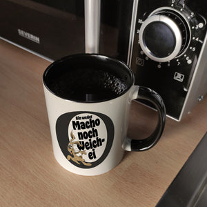 Weder Macho noch Weichei Kaffeebecher mit Osterhase