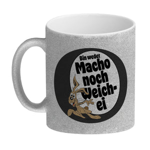 Weder Macho noch Weichei Kaffeebecher mit Osterhase