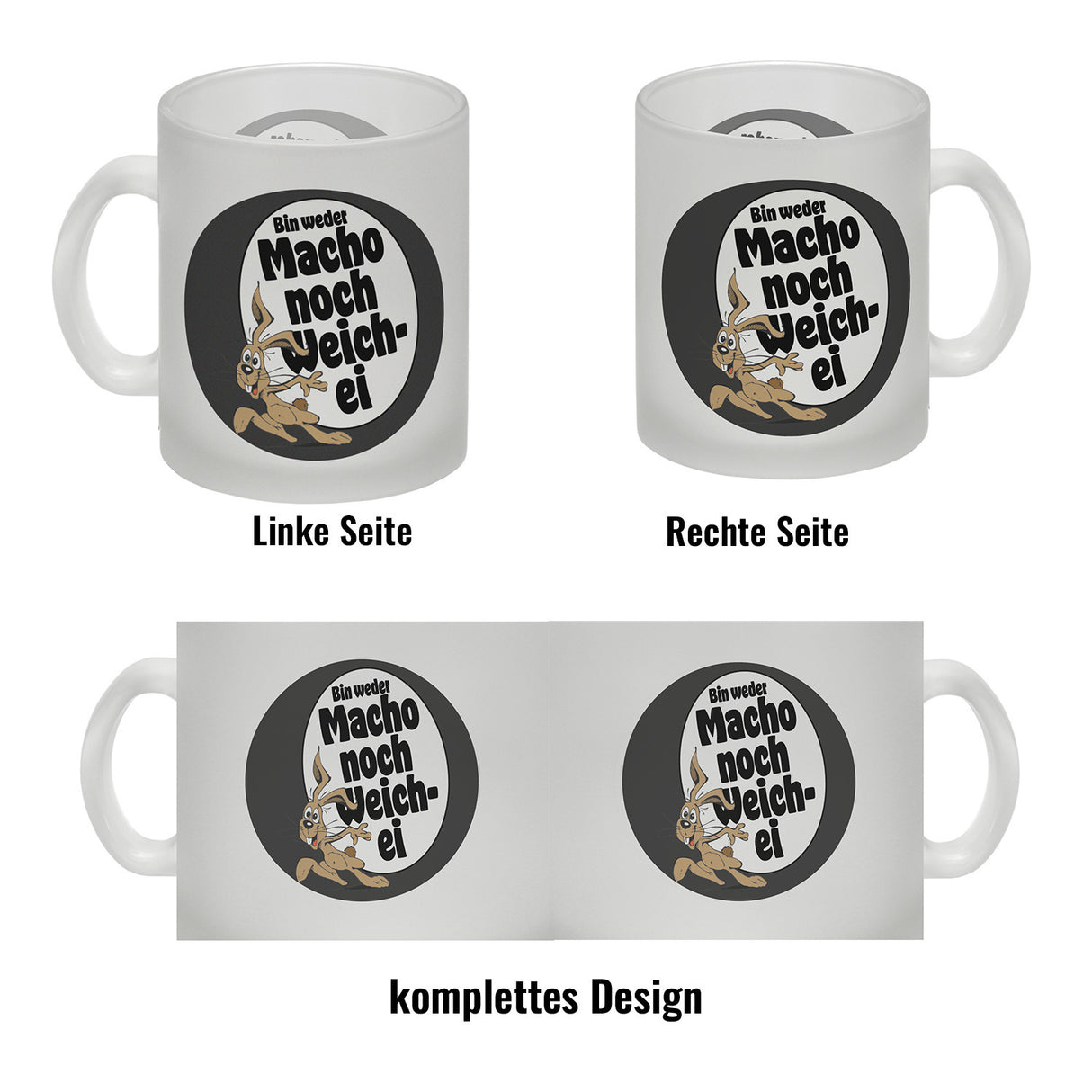 Weder Macho noch Weichei Kaffeebecher mit Osterhase
