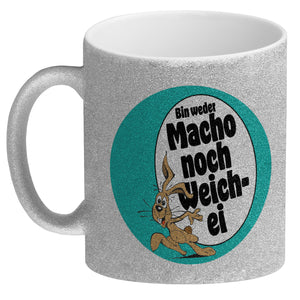 Weder Macho noch Weichei Kaffeebecher mit Osterhase