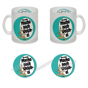 Weder Macho noch Weichei Kaffeebecher mit Osterhase