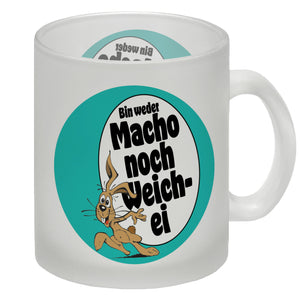 Weder Macho noch Weichei Kaffeebecher mit Osterhase