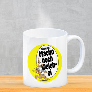 Weder Macho noch Weichei Kaffeebecher mit Osterhase