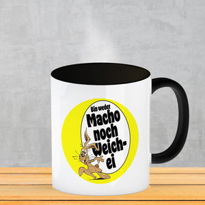 Weder Macho noch Weichei Kaffeebecher mit Osterhase
