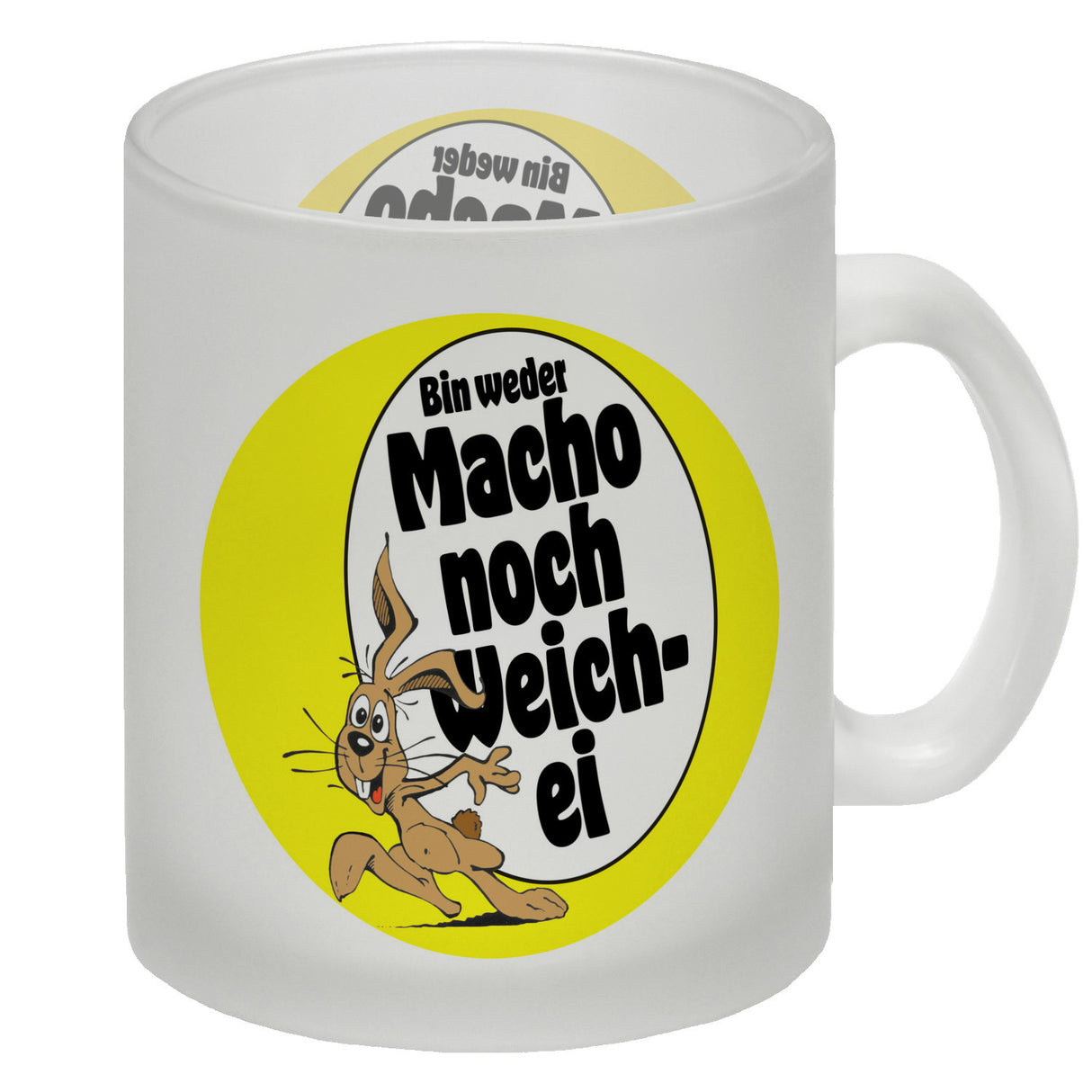 Weder Macho noch Weichei Kaffeebecher mit Osterhase