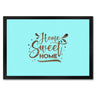 Home Sweet Home Fußmatte in 35x50 cm mit mintfarbenem Hintergrund