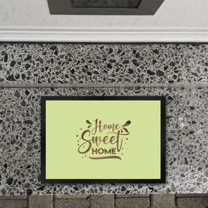 Home Sweet Home Fußmatte in 35x50 cm mit mintfarbenem Hintergrund