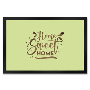 Home Sweet Home Fußmatte in 35x50 cm mit mintfarbenem Hintergrund