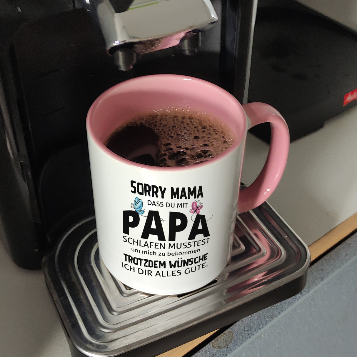 Sorry Mama Kaffeebecher mit Spruch zum Muttertag