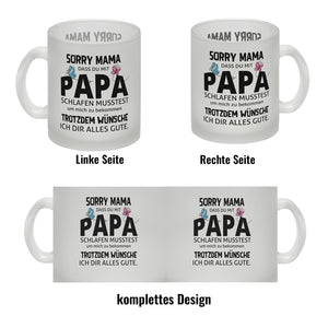 Sorry Mama Kaffeebecher mit Spruch zum Muttertag