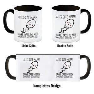 Spermium Muttertag Kaffeebecher mit Spruch Alles gute Mama