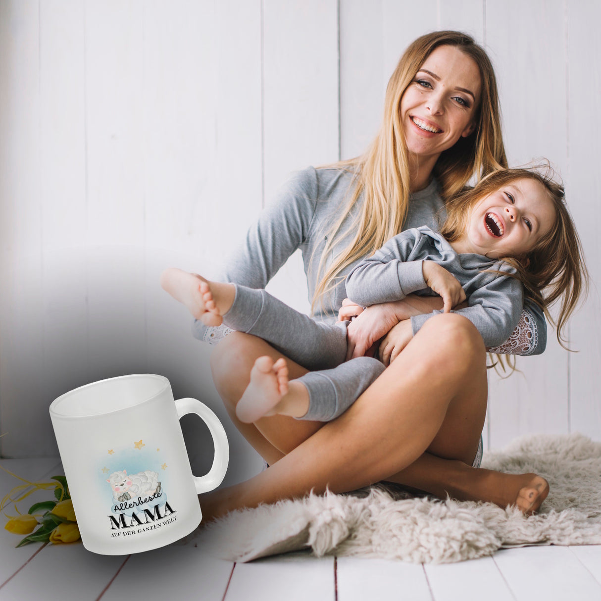 Allerbeste Mama der Welt Kaffeebecher mit Lamm