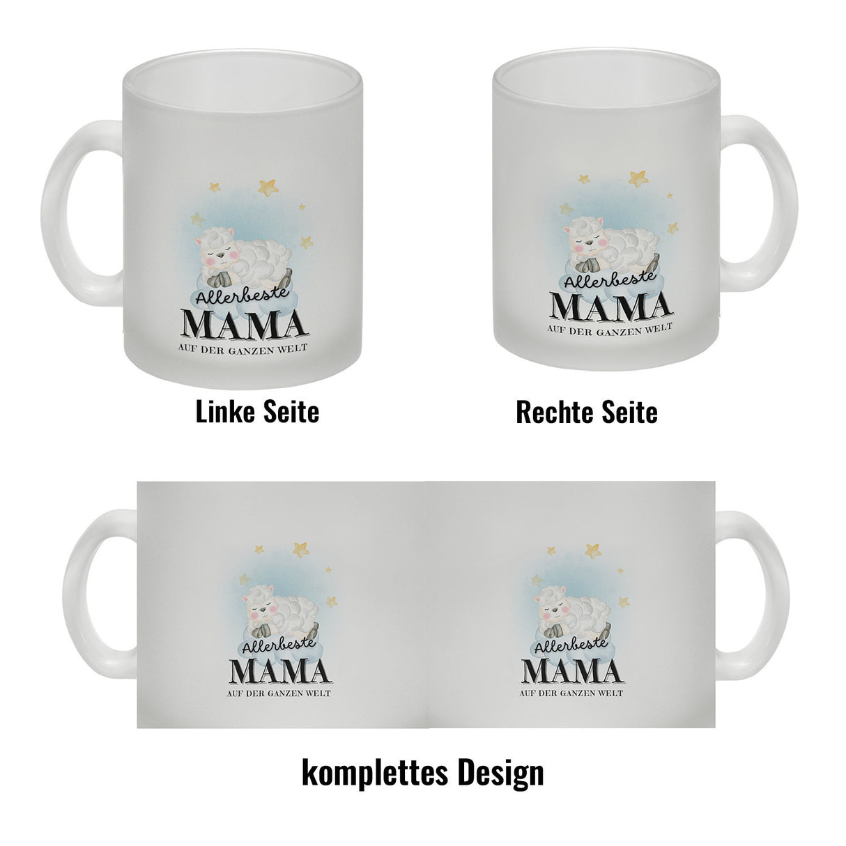 Allerbeste Mama der Welt Kaffeebecher mit Lamm