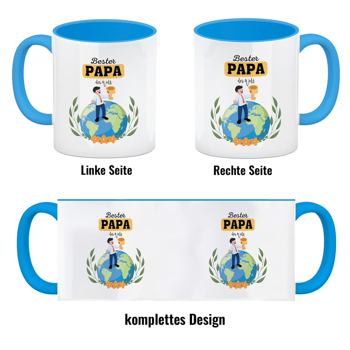 Bester Papa der Welt Kaffeebecher zum Vatertag