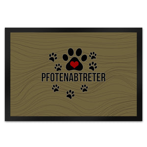 Pfotenabtreter Fußmatte in 35x50 cm in braun für Hundebesitzer und Tierfreunde