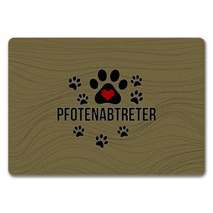 Pfotenabtreter Fußmatte in 35x50 cm in braun für Hundebesitzer und Tierfreunde