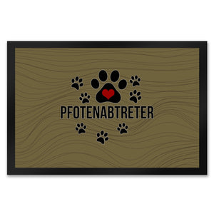 Pfotenabtreter Fußmatte in 35x50 cm in braun für Hundebesitzer und Tierfreunde