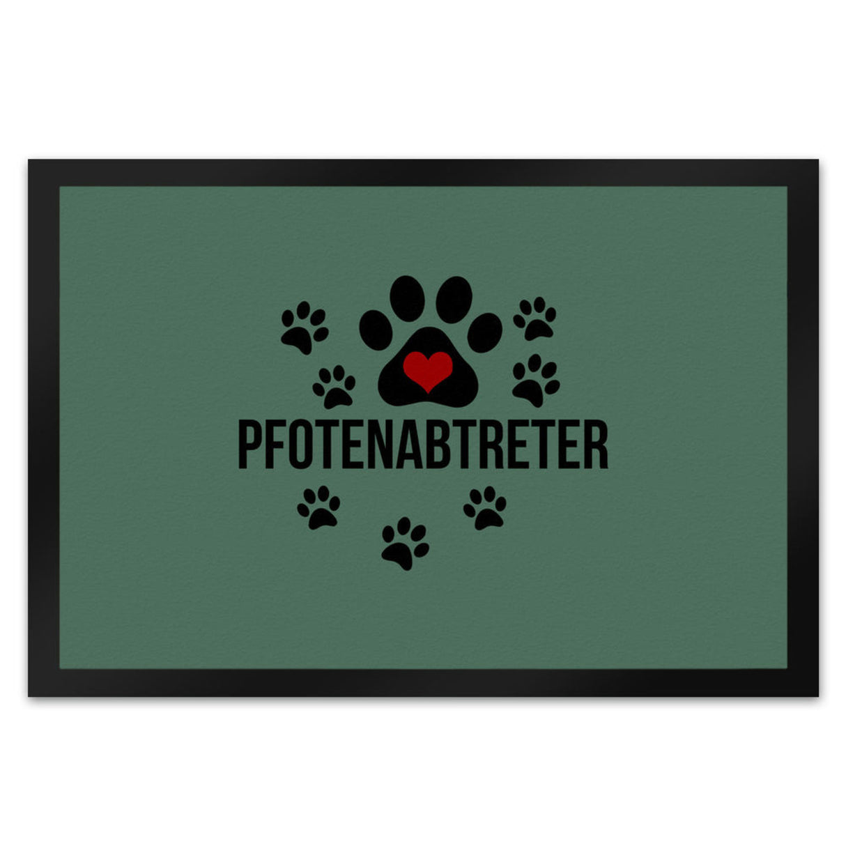 Pfotenabtreter Fußmatte in 35x50 cm in braun für Hundebesitzer und Tierfreunde