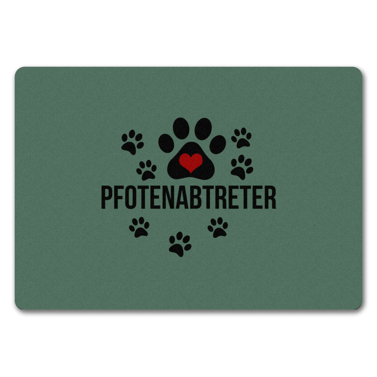 Pfotenabtreter Fußmatte in 35x50 cm in braun für Hundebesitzer und Tierfreunde