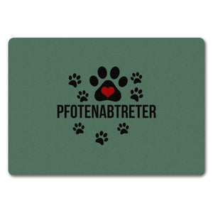 Pfotenabtreter Fußmatte in 35x50 cm in braun für Hundebesitzer und Tierfreunde