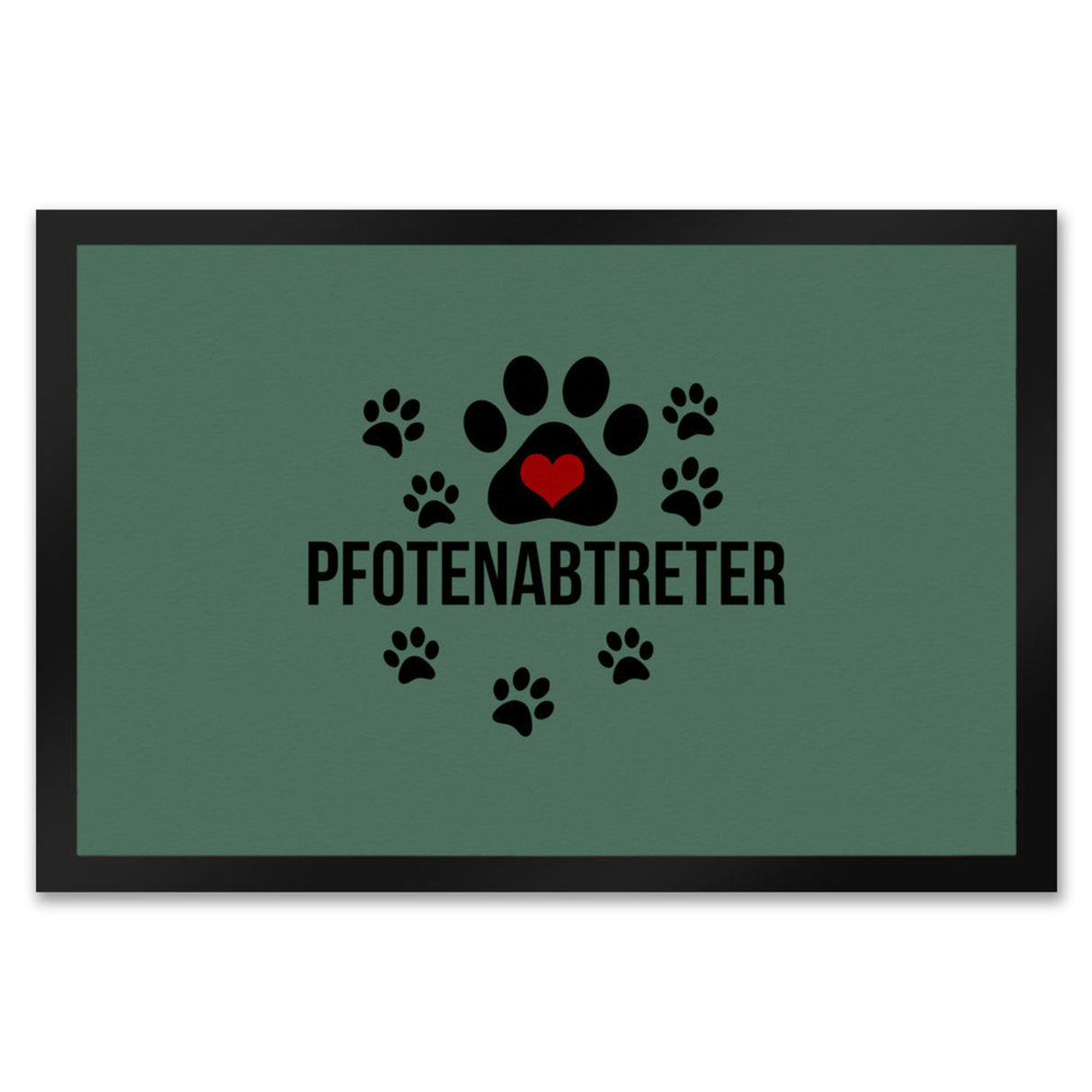Pfotenabtreter Fußmatte in 35x50 cm in braun für Hundebesitzer und Tierfreunde