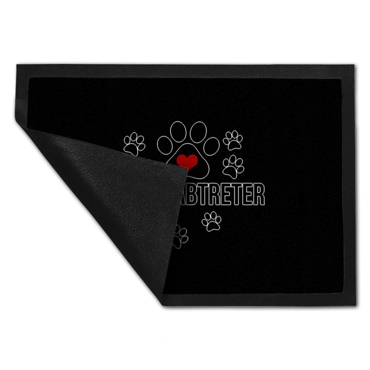 Pfotenabtreter Fußmatte in 35x50 cm in braun für Hundebesitzer und Tierfreunde