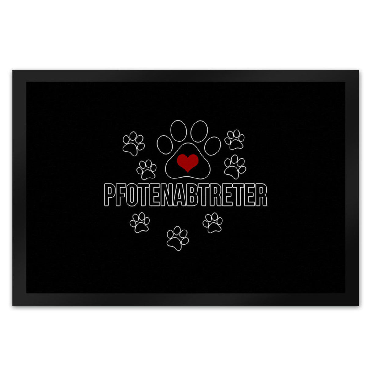 Pfotenabtreter Fußmatte in 35x50 cm in braun für Hundebesitzer und Tierfreunde
