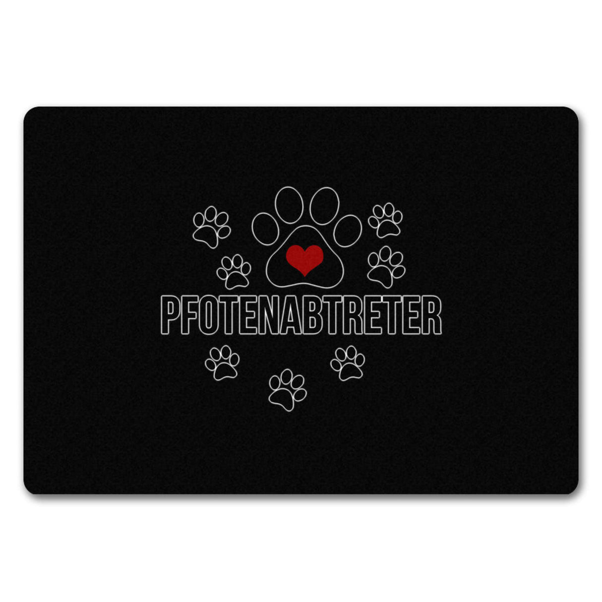 Pfotenabtreter Fußmatte in 35x50 cm in braun für Hundebesitzer und Tierfreunde