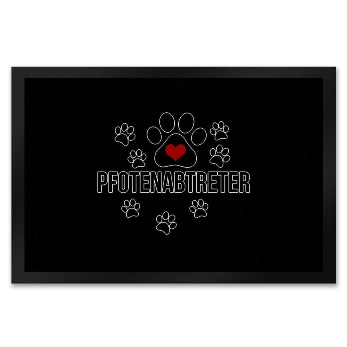 Pfotenabtreter Fußmatte in 35x50 cm in braun für Hundebesitzer und Tierfreunde