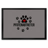 Pfotenabtreter Fußmatte in 35x50 cm in braun für Hundebesitzer und Tierfreunde