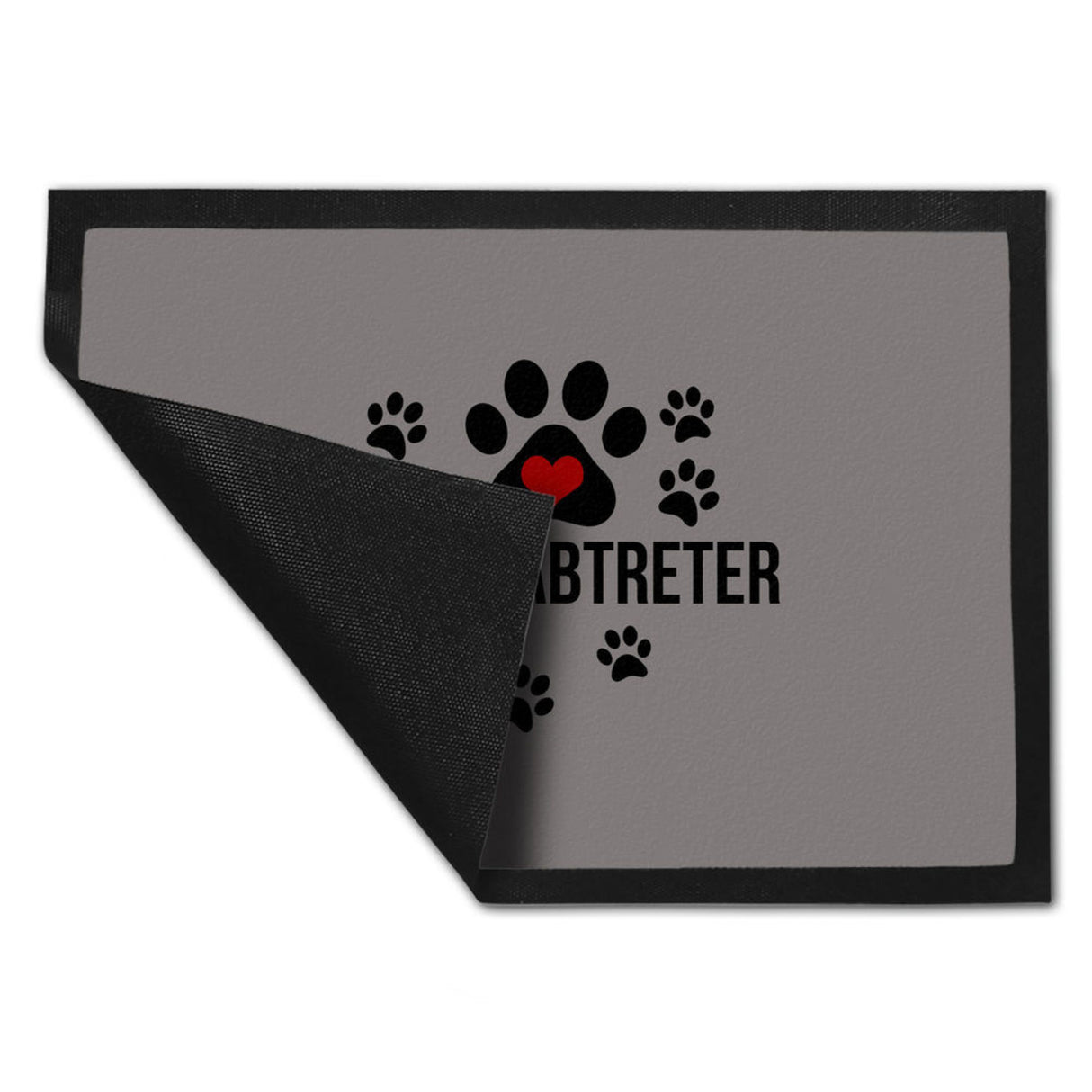 Pfotenabtreter Fußmatte in 35x50 cm in braun für Hundebesitzer und Tierfreunde