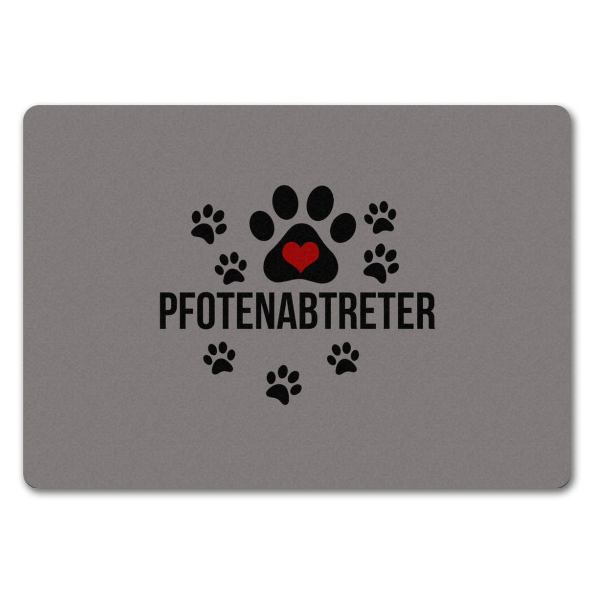 Pfotenabtreter Fußmatte in 35x50 cm in braun für Hundebesitzer und Tierfreunde