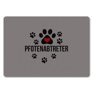 Pfotenabtreter Fußmatte in 35x50 cm in braun für Hundebesitzer und Tierfreunde