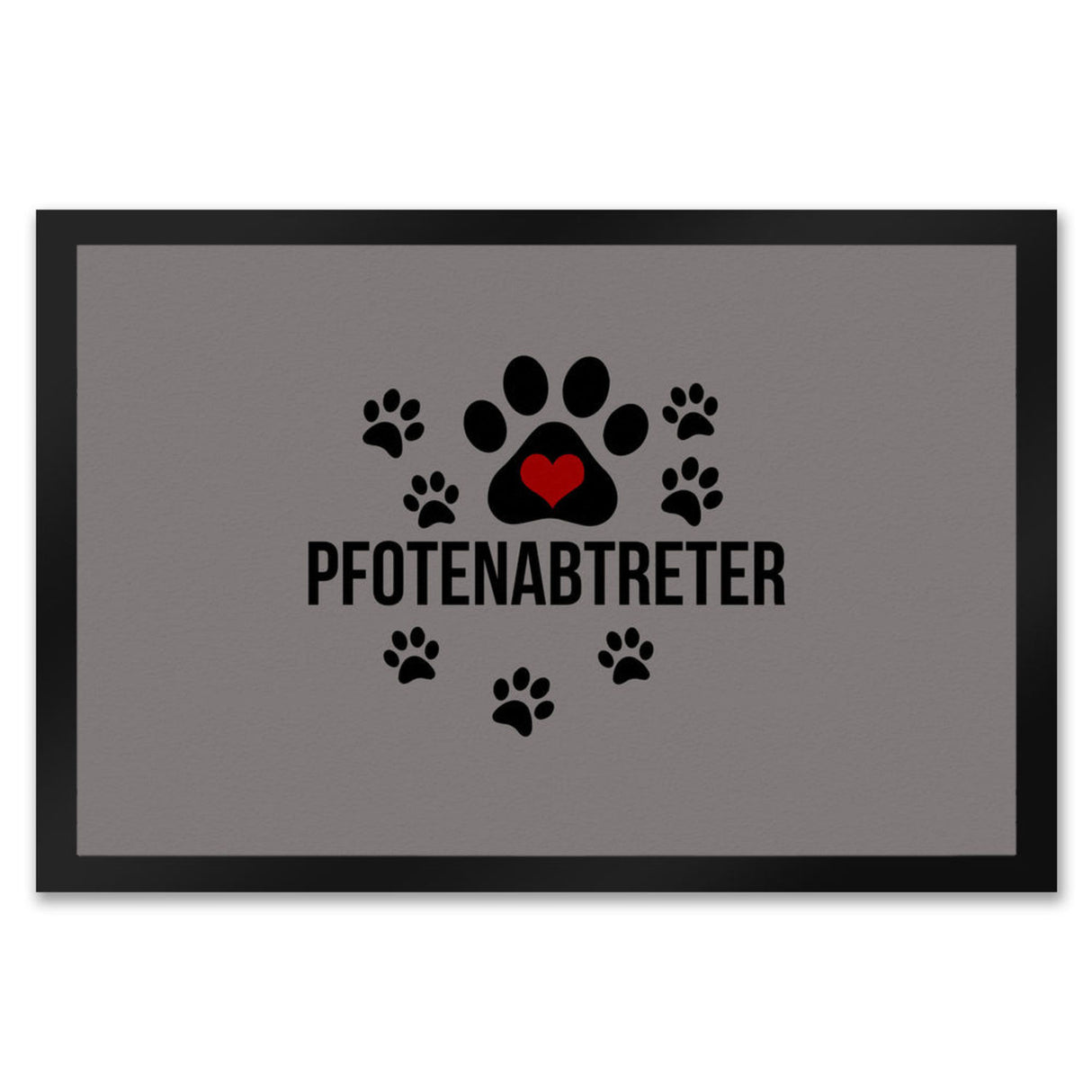 Pfotenabtreter Fußmatte in 35x50 cm in braun für Hundebesitzer und Tierfreunde
