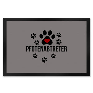 Pfotenabtreter Fußmatte in 35x50 cm in braun für Hundebesitzer und Tierfreunde