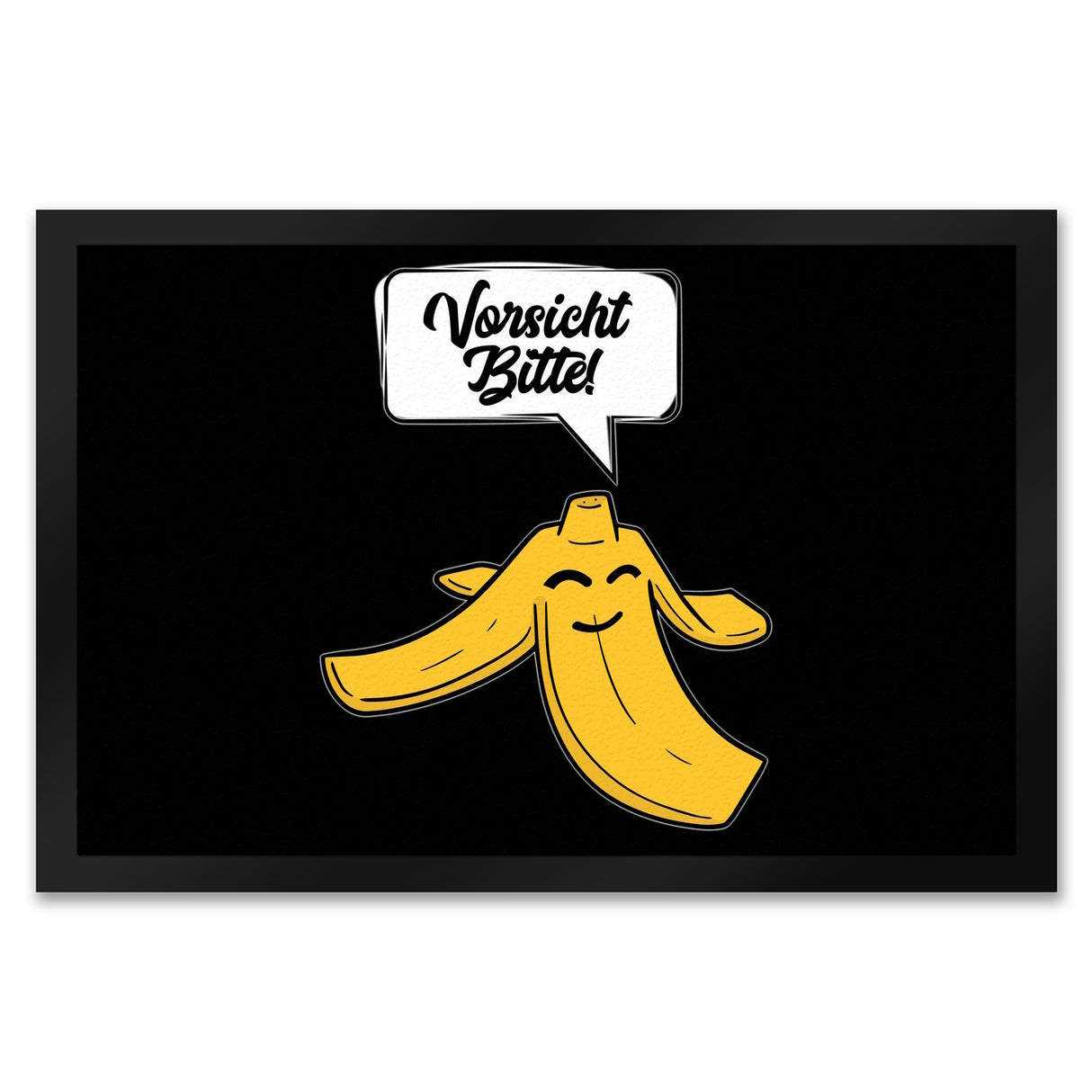 Vorsicht bitte Bananenschale Fußmatte in 35x50 cm