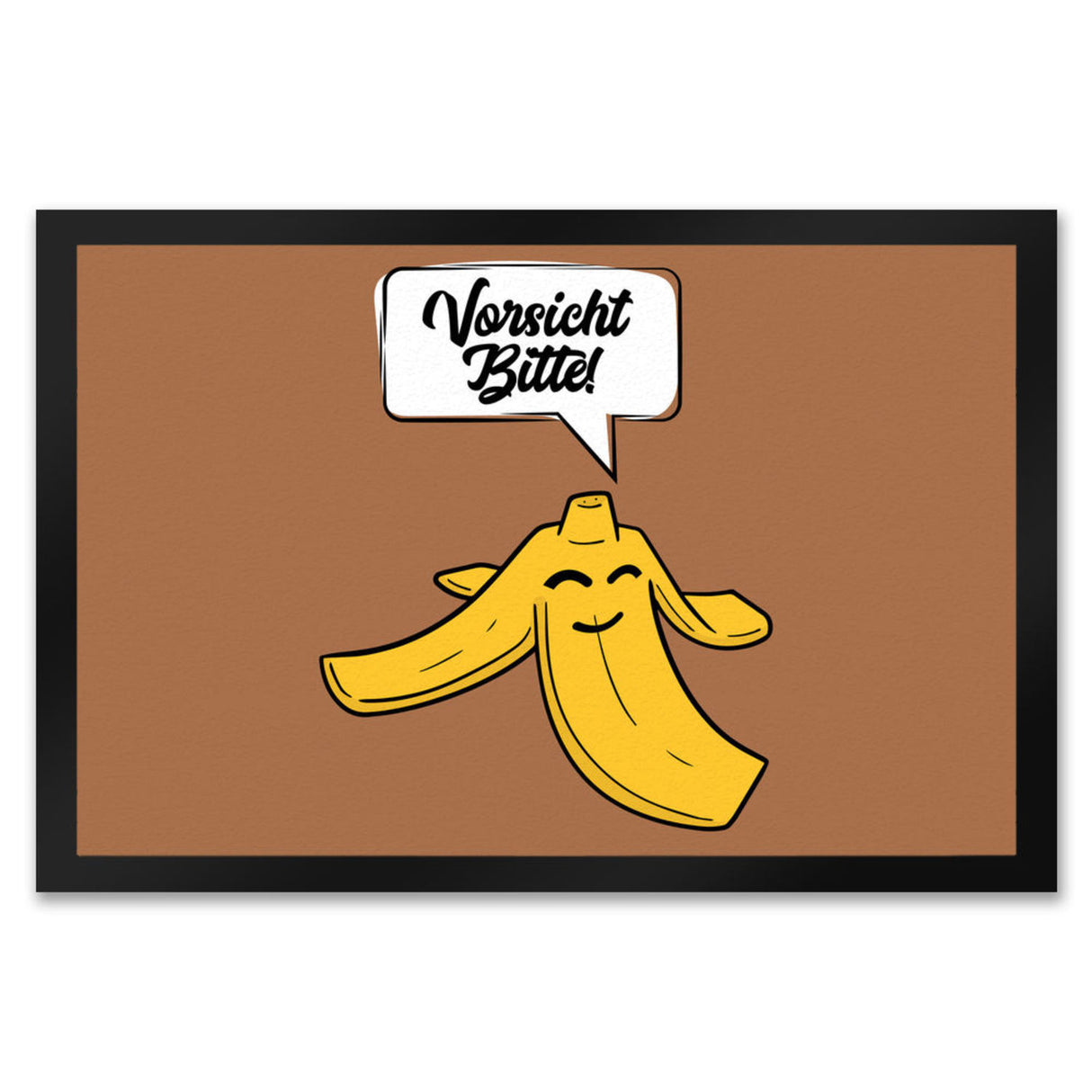 Vorsicht bitte Bananenschale Fußmatte in 35x50 cm