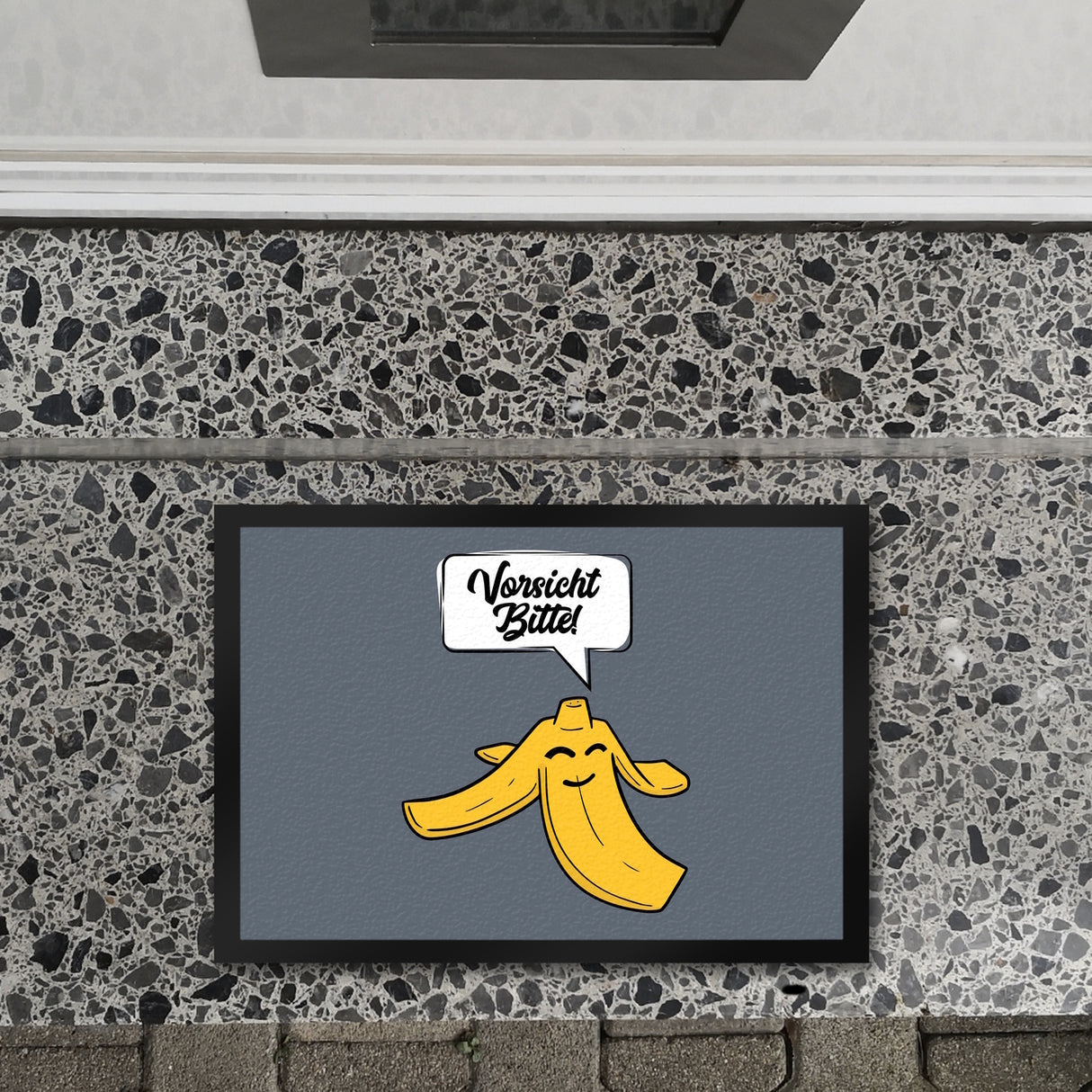 Vorsicht bitte Bananenschale Fußmatte in 35x50 cm