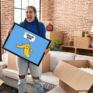 Vorsicht bitte Bananenschale Fußmatte in 35x50 cm