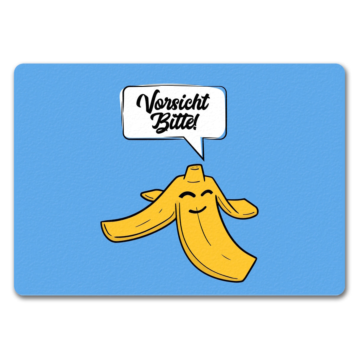 Vorsicht bitte Bananenschale Fußmatte in 35x50 cm