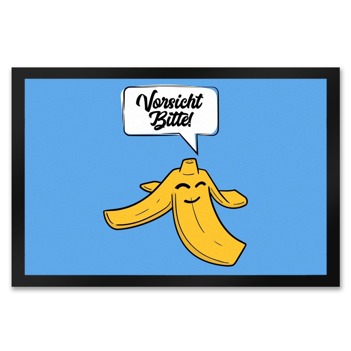 Vorsicht bitte Bananenschale Fußmatte in 35x50 cm