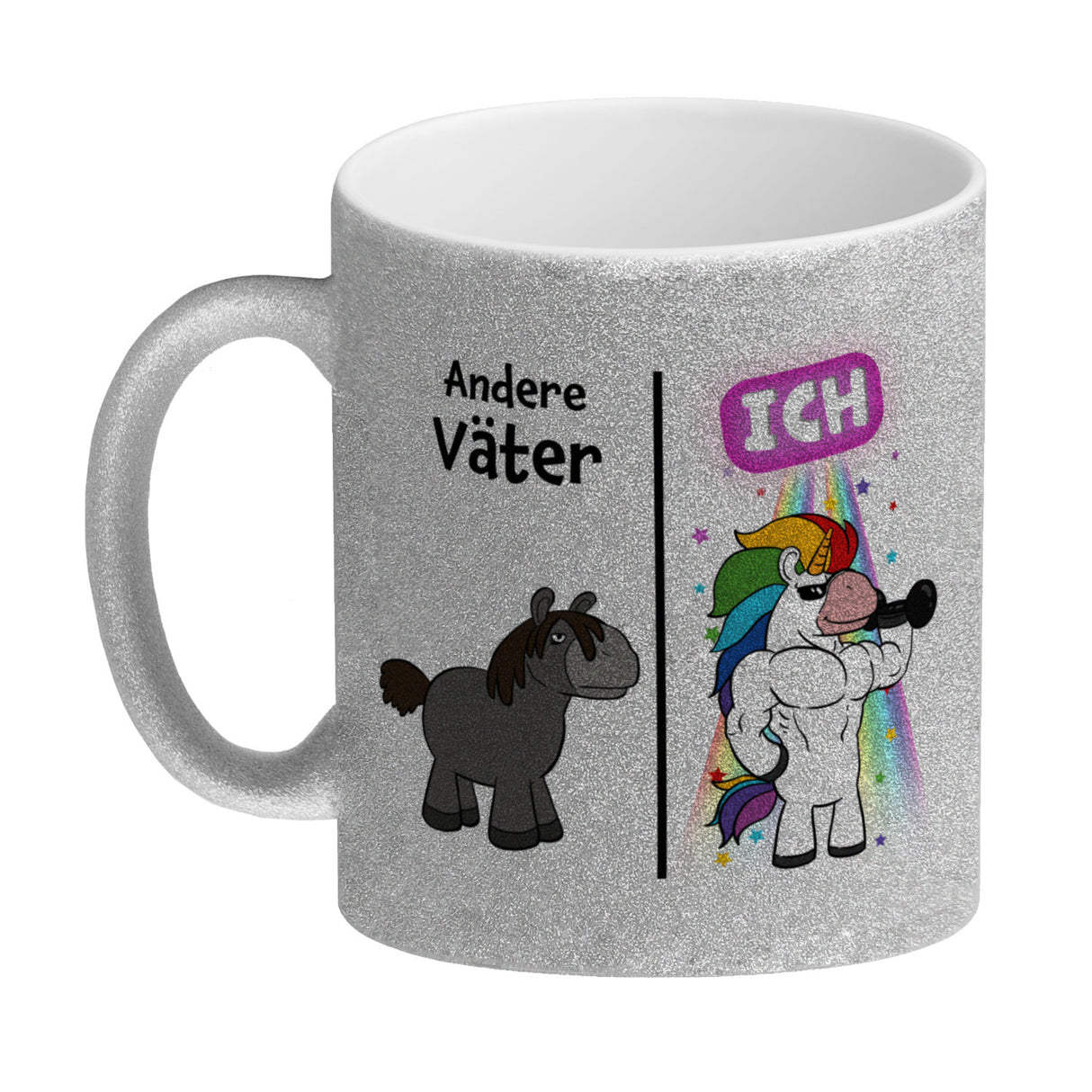 Andere Väter - ICH Kaffeebecher zum Vatertag mit coolem Einhorn