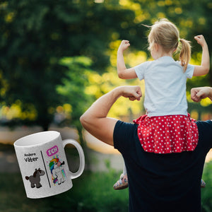 Andere Väter - ICH Kaffeebecher zum Vatertag mit coolem Einhorn