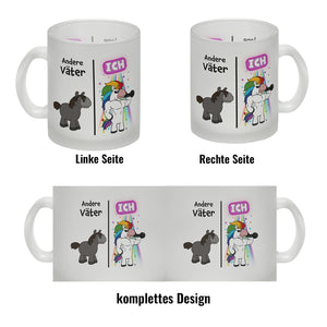 Andere Väter - ICH Kaffeebecher zum Vatertag mit coolem Einhorn
