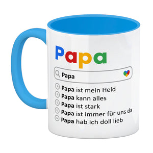 Papa ist mein Held Suchmaschine Kaffeebecher